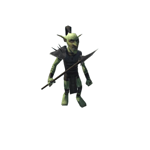 Goblin - spear ranger - black